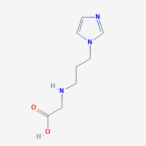 molecular formula C8H13N3O2 B14216174 N-[3-(1H-Imidazol-1-yl)propyl]glycine CAS No. 630095-89-5