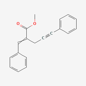 molecular formula C19H16O2 B14216219 Methyl 2-benzylidene-5-phenylpent-4-ynoate CAS No. 754984-52-6