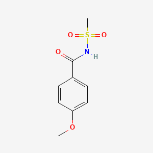 molecular formula C9H11NO4S B14216237 N-(Methanesulfonyl)-4-methoxybenzamide CAS No. 827624-82-8