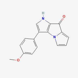 molecular formula C16H12N2O2 B14216269 Pyrrolo[2,3-b]pyrrolizin-8(1H)-one, 3-(4-methoxyphenyl)- CAS No. 757188-70-8