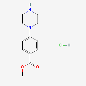 molecular formula C12H17ClN2O2 B1421627 Methyl 4-piperazin-1-ylbenzoate hydrochloride CAS No. 1269393-85-2