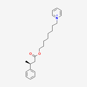 molecular formula C23H32NO2+ B14216290 Pyridinium, 1-[8-[(3S)-1-oxo-3-phenylbutoxy]octyl]- CAS No. 824432-35-1