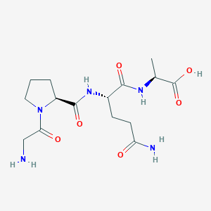 molecular formula C15H25N5O6 B14216345 Glycyl-L-prolyl-L-glutaminyl-L-alanine CAS No. 742068-48-0