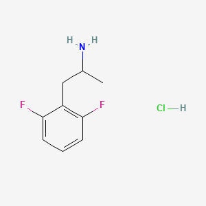 molecular formula C9H12ClF2N B1421636 1-(2,6-Difluorophenyl)propan-2-amine hydrochloride CAS No. 1181458-98-9