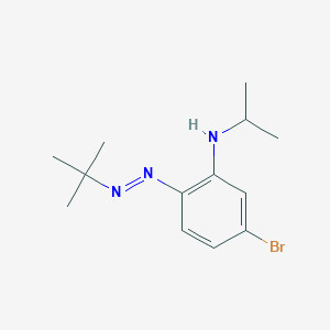 molecular formula C13H20BrN3 B14216376 Benzenamine, 5-bromo-2-[(1,1-dimethylethyl)azo]-N-(1-methylethyl)- CAS No. 832077-34-6