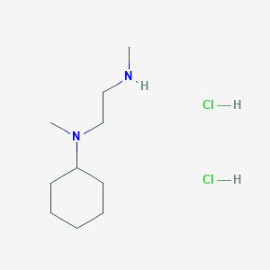 molecular formula C10H24Cl2N2 B1421640 N-methyl-N-[2-(methylamino)ethyl]cyclohexanamine dihydrochloride CAS No. 1193390-11-2