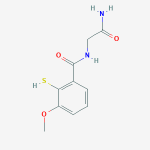 molecular formula C10H12N2O3S B14216415 N-(2-Amino-2-oxoethyl)-3-methoxy-2-sulfanylbenzamide CAS No. 824938-47-8