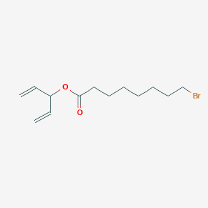 molecular formula C13H21BrO2 B14216422 penta-1,4-dien-3-yl 8-bromooctanoate CAS No. 827624-52-2