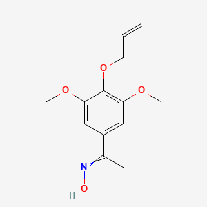 molecular formula C13H17NO4 B14216438 N-(1-{3,5-Dimethoxy-4-[(prop-2-en-1-yl)oxy]phenyl}ethylidene)hydroxylamine CAS No. 823792-31-0
