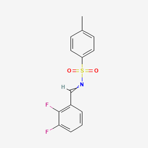 molecular formula C14H11F2NO2S B14216450 N-[(2,3-Difluorophenyl)methylidene]-4-methylbenzene-1-sulfonamide CAS No. 827308-35-0