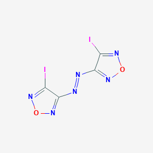 molecular formula C4I2N6O2 B14216471 3,3'-[(E)-Diazenediyl]bis(4-iodo-1,2,5-oxadiazole) CAS No. 763140-96-1