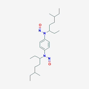 molecular formula C24H42N4O2 B14216516 N-(6-methyloctan-3-yl)-N-[4-[6-methyloctan-3-yl(nitroso)amino]phenyl]nitrous amide CAS No. 540475-39-6