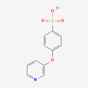 molecular formula C11H9NO4S B1421653 4-(Pyridin-3-yloxy)benzenesulfonic acid CAS No. 1000340-09-9