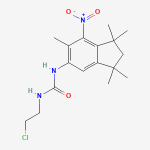 1-(2-Chloroethyl)-3-(7-nitro-1,1,3,3,6-pentamethylindan-5-yl)urea