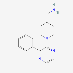 molecular formula C16H20N4 B1421660 (1-(3-Phenylpyrazin-2-yl)piperidin-4-yl)methanamine CAS No. 1069473-58-0