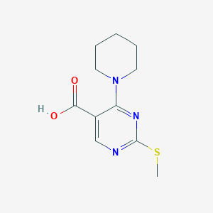 2-(Methylthio)-4-(piperidin-1-YL)pyrimidine-5-carboxylic acid