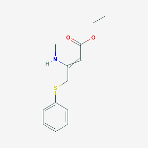 molecular formula C13H17NO2S B14216682 Ethyl 3-(methylamino)-4-(phenylsulfanyl)but-2-enoate CAS No. 827039-37-2