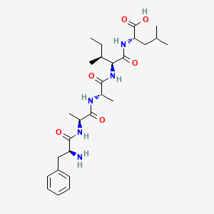 molecular formula C27H43N5O6 B14216736 L-Leucine, L-phenylalanyl-L-alanyl-L-alanyl-L-isoleucyl- CAS No. 574749-74-9