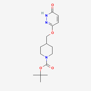 tert-Butyl 4-(((6-oxo-1,6-dihydropyridazin-3-yl)oxy)methyl)piperidine-1-carboxylate