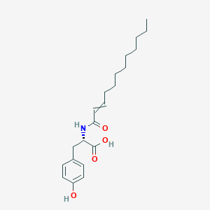 molecular formula C21H31NO4 B14216761 N-Dodec-2-enoyl-L-tyrosine CAS No. 825637-84-1