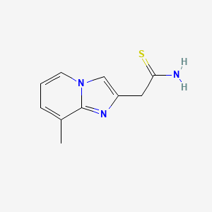 2-{8-Methylimidazo[1,2-a]pyridin-2-yl}ethanethioamide