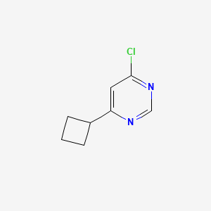 molecular formula C8H9ClN2 B1421680 4-Chloro-6-cyclobutylpyrimidine CAS No. 768397-43-9