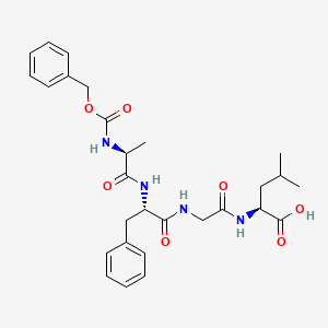 molecular formula C28H36N4O7 B14216802 N-[(Benzyloxy)carbonyl]-L-alanyl-L-phenylalanylglycyl-L-leucine CAS No. 820239-52-9