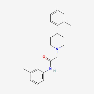 molecular formula C21H26N2O B14216817 N-(3-Methylphenyl)-2-[4-(2-methylphenyl)piperidin-1-yl]acetamide CAS No. 630116-51-7