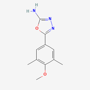 5-(4-Methoxy-3,5-dimethylphenyl)-1,3,4-oxadiazol-2-amine