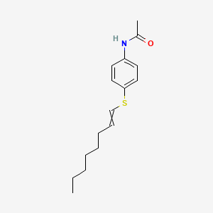 molecular formula C16H23NOS B14216822 N-{4-[(Oct-1-en-1-yl)sulfanyl]phenyl}acetamide CAS No. 830321-01-2