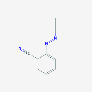 molecular formula C11H13N3 B14216861 Benzonitrile, 2-[(1,1-dimethylethyl)azo]- CAS No. 832077-11-9