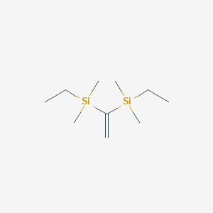 molecular formula C10H24Si2 B14216869 Silane, ethenylidenebis[ethyldimethyl- CAS No. 824985-53-7