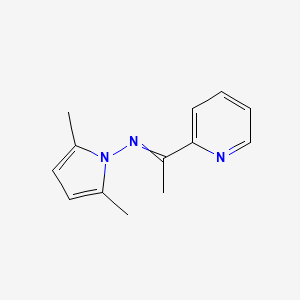 molecular formula C13H15N3 B14216887 N-(2,5-Dimethyl-1H-pyrrol-1-yl)-1-(pyridin-2-yl)ethan-1-imine CAS No. 592528-56-8