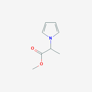 molecular formula C8H11NO2 B142169 Methyl 2-(1H-pyrrol-1-yl)propanoate CAS No. 130016-69-2
