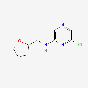 6-chloro-N-(oxolan-2-ylmethyl)pyrazin-2-amine