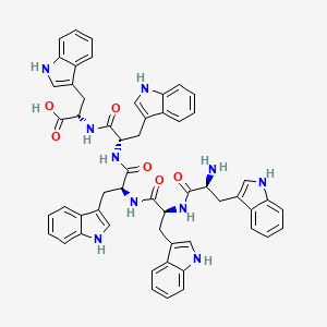 molecular formula C55H52N10O6 B14216964 L-Tryptophyl-L-tryptophyl-L-tryptophyl-L-tryptophyl-L-tryptophan CAS No. 564474-54-0