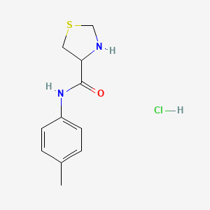 N-(4-methylphenyl)-1,3-thiazolidine-4-carboxamide hydrochloride