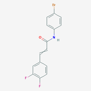 molecular formula C15H10BrF2NO B14217038 N-(4-Bromophenyl)-3-(3,4-difluorophenyl)prop-2-enamide CAS No. 821004-80-2