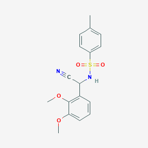 molecular formula C17H18N2O4S B14217072 N-[Cyano(2,3-dimethoxyphenyl)methyl]-4-methylbenzene-1-sulfonamide CAS No. 827308-32-7