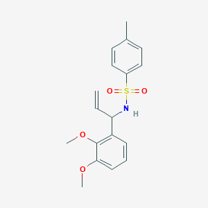 molecular formula C18H21NO4S B14217077 N-[1-(2,3-Dimethoxyphenyl)prop-2-en-1-yl]-4-methylbenzene-1-sulfonamide CAS No. 824390-91-2