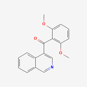 B1421709 4-(2,6-Dimethoxybenzoyl)isoquinoline CAS No. 1187168-19-9