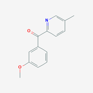 2-(3-Methoxybenzoyl)-5-methylpyridine