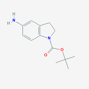 molecular formula C13H18N2O2 B142172 Tert-butyl 5-aminoindoline-1-carboxylate CAS No. 129487-92-9