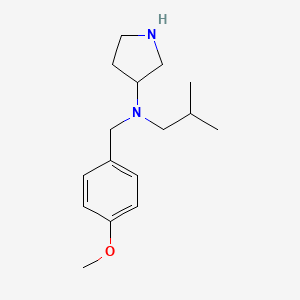 molecular formula C16H26N2O B14217210 N-[(4-Methoxyphenyl)methyl]-N-(2-methylpropyl)pyrrolidin-3-amine CAS No. 820984-27-8