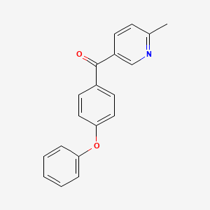B1421723 2-Methyl-5-(4-phenoxybenzoyl)pyridine CAS No. 1187170-18-8