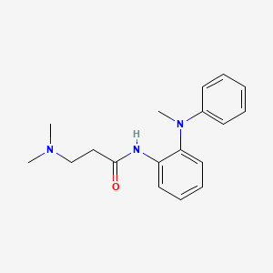 molecular formula C18H23N3O B14217258 N~3~,N~3~-Dimethyl-N-{2-[methyl(phenyl)amino]phenyl}-beta-alaninamide CAS No. 832732-70-4