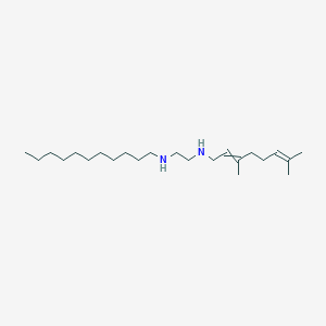molecular formula C23H46N2 B14217282 N~1~-(3,7-Dimethylocta-2,6-dien-1-yl)-N~2~-undecylethane-1,2-diamine CAS No. 627522-61-6