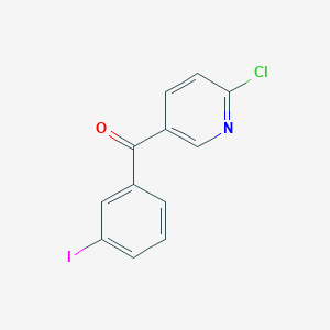 2-Chloro-5-(3-iodobenzoyl)pyridine