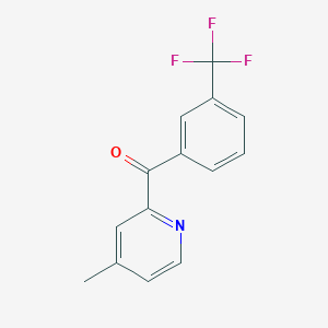 4-Methyl-2-(3-trifluoromethylbenzoyl)pyridine
