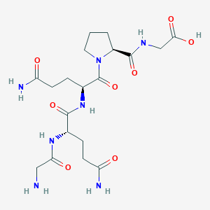 molecular formula C19H31N7O8 B14217347 Glycyl-L-glutaminyl-L-glutaminyl-L-prolylglycine CAS No. 742068-34-4